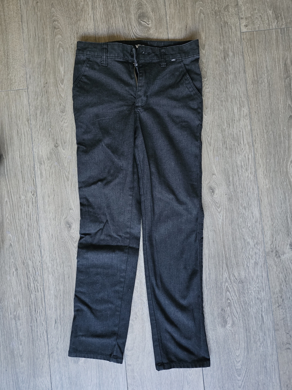 Vans Kids Charcoal Black Straight Casual Pants
